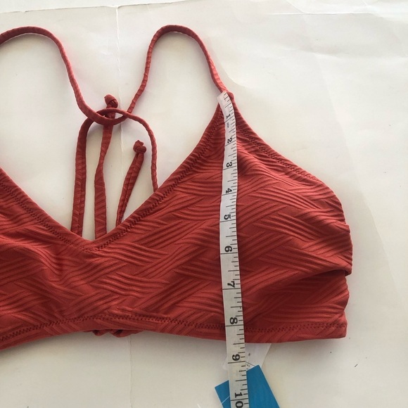 Cupshe Texturized Criss Cross Self Tie Spaghetti Straps Cheeky Bikini Swim Set - Picture 11 of 16